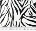 Штапель шовковистий зебра, молочний на чорному - фото 4 - інтернет-магазин tkani-atlas.com.ua