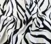 Штапель шовковистий зебра, молочний на чорному - фото 3 - інтернет-магазин tkani-atlas.com.ua