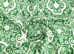 Штапель шовковистий орнамент, зелений - інтернет-магазин tkani-atlas.com.ua