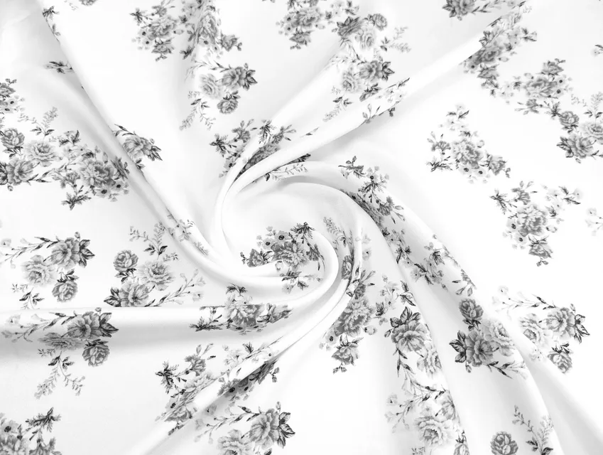Вискоза шелк квіткове плетіння, молочний - фото 1 - інтернет-магазин tkani-atlas.com.ua