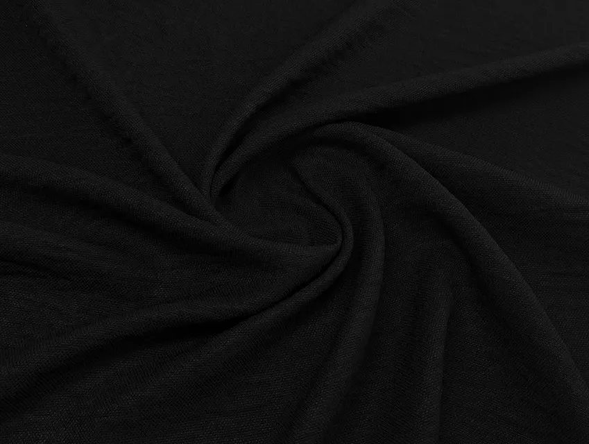 Французький креп, чорний - фото 1 - інтернет-магазин tkani-atlas.com.ua