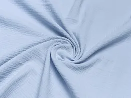 Муслин двухслойный, светло-голубой (отрез 1,6 м) - интернет-магазин tkani-atlas.com.ua