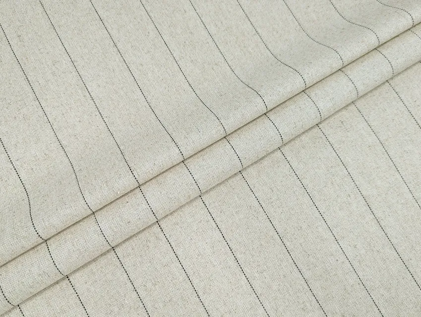 Льон віскоза смужка 32мм, вівсяний - фото 1 - інтернет-магазин tkani-atlas.com.ua