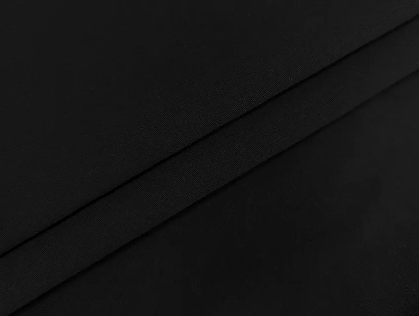 Котон твіл стрейч щільний, чорний - фото 1 - інтернет-магазин tkani-atlas.com.ua