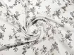 Креп шифон квіткове плетіння, молочний з сірим - інтернет-магазин tkani-atlas.com.ua