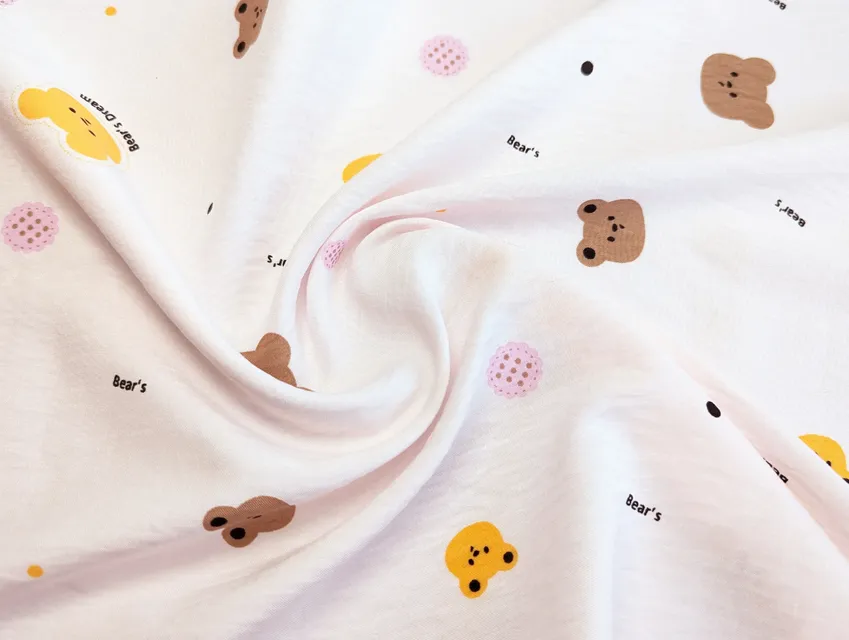 Креш софт ведмедики з квіточками, ніжно-рожевий - фото 1 - інтернет-магазин tkani-atlas.com.ua