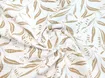 Муслін малюнок листяне плетіння, бежевий з молочним - інтернет-магазин tkani-atlas.com.ua