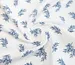 Муслін малюнок гілочки, молочний з синім - фото 1 - інтернет-магазин tkani-atlas.com.ua