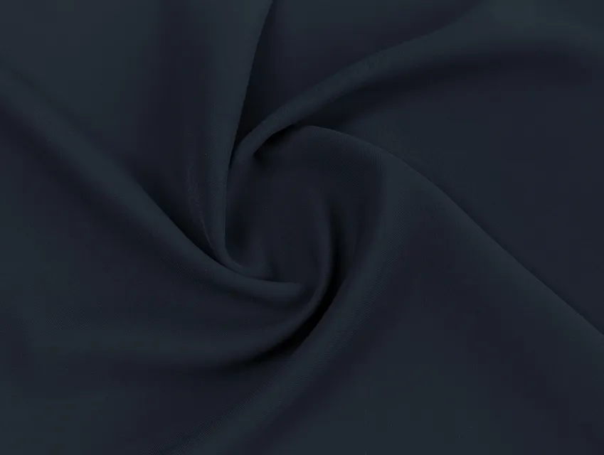 Шовковистий блузочний креп, темно-синій - фото 1 - інтернет-магазин tkani-atlas.com.ua