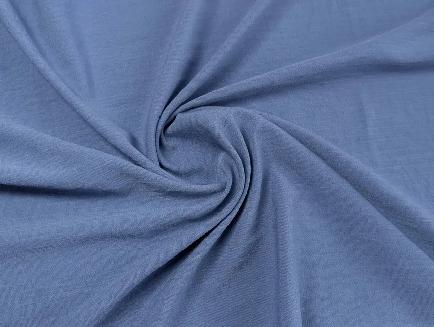 Вискоза Бохо слаб, джинсовый - фото 1 - интернет-магазин tkani-atlas.com.ua