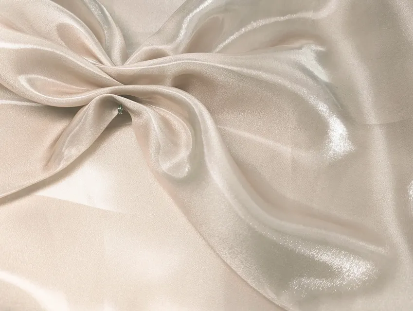 Органза матова (віск), бежевий - фото 1 - інтернет-магазин tkani-atlas.com.ua