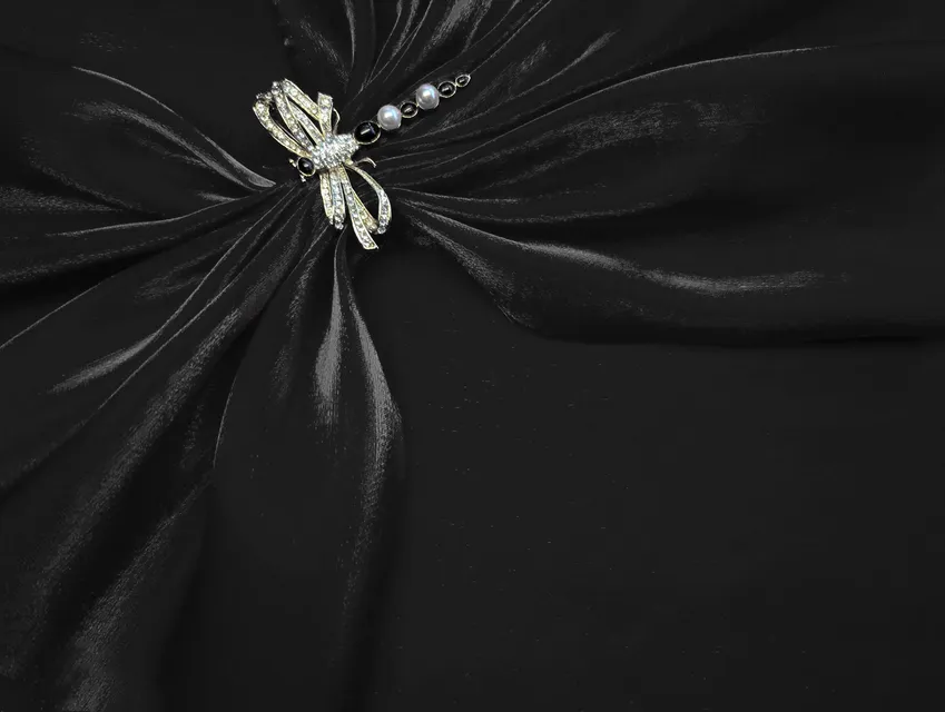 Органза шовковиста, чорний - фото 1 - інтернет-магазин tkani-atlas.com.ua