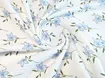 Муслин рисунок цветочки на веточке, молочный (отрез 2,7 м) - интернет-магазин tkani-atlas.com.ua
