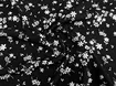Штапель шелковистый цветочная россыпь, черный с молочным (отрез 1,1 м) - интернет-магазин tkani-atlas.com.ua