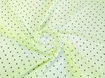 Шифон креповый горошки, лимонно-желтый - интернет-магазин tkani-atlas.com.ua