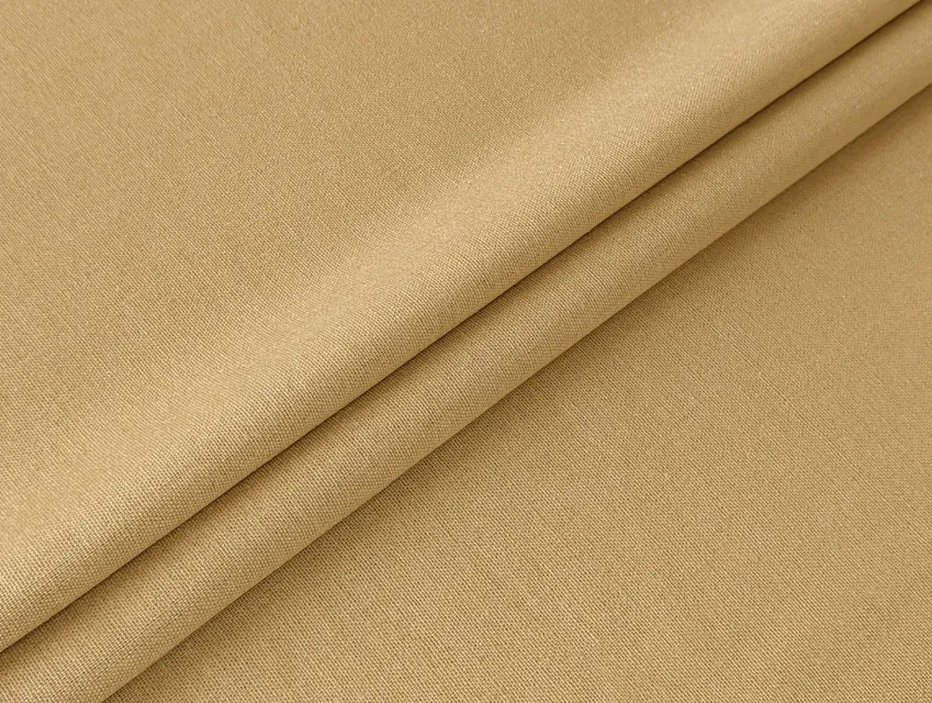 Льон віскоза 55/45 жовто-коричневий (відріз 1,2 м) - фото 1 - інтернет-магазин tkani-atlas.com.ua