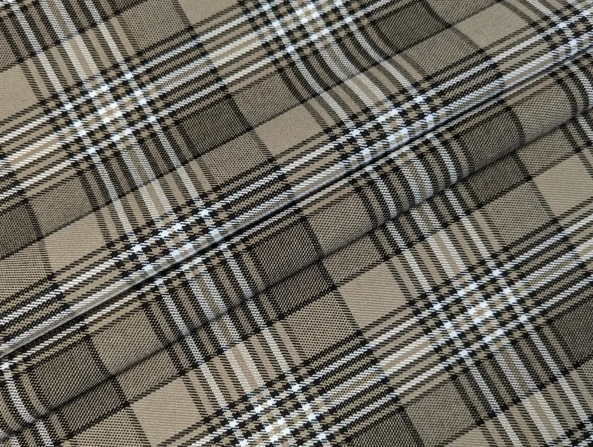 Костюмний тіар клітина 75 мм, бежево-коричневий - фото 1 - інтернет-магазин tkani-atlas.com.ua