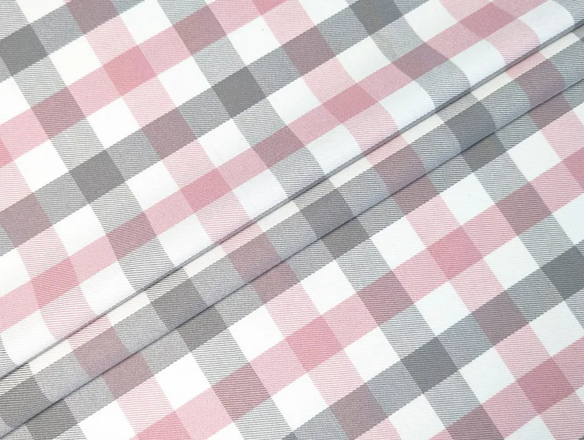 Костюмний тіар клітина 77 мм, рожевий з сірим - фото 1 - інтернет-магазин tkani-atlas.com.ua