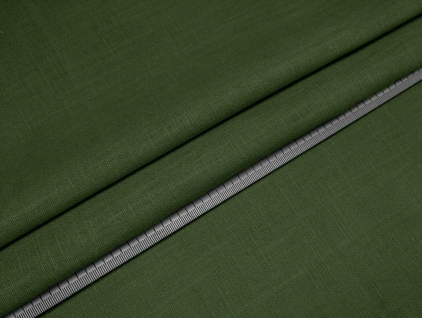 Льон Рамі, хакі - фото 1 - інтернет-магазин tkani-atlas.com.ua