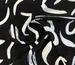 Льон бохо малюнок абстракція, чорний з молочним - фото 1 - інтернет-магазин tkani-atlas.com.ua