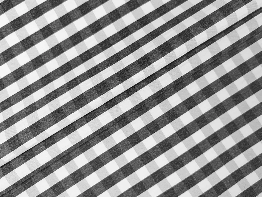 Коттон клетка плотная клетка  10 мм, темно-серый - фото 1 - интернет-магазин tkani-atlas.com.ua