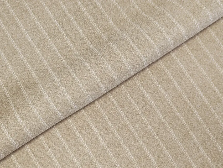 Трикотаж Камілла смужка 15 мм, бежевий - фото 1 - інтернет-магазин tkani-atlas.com.ua