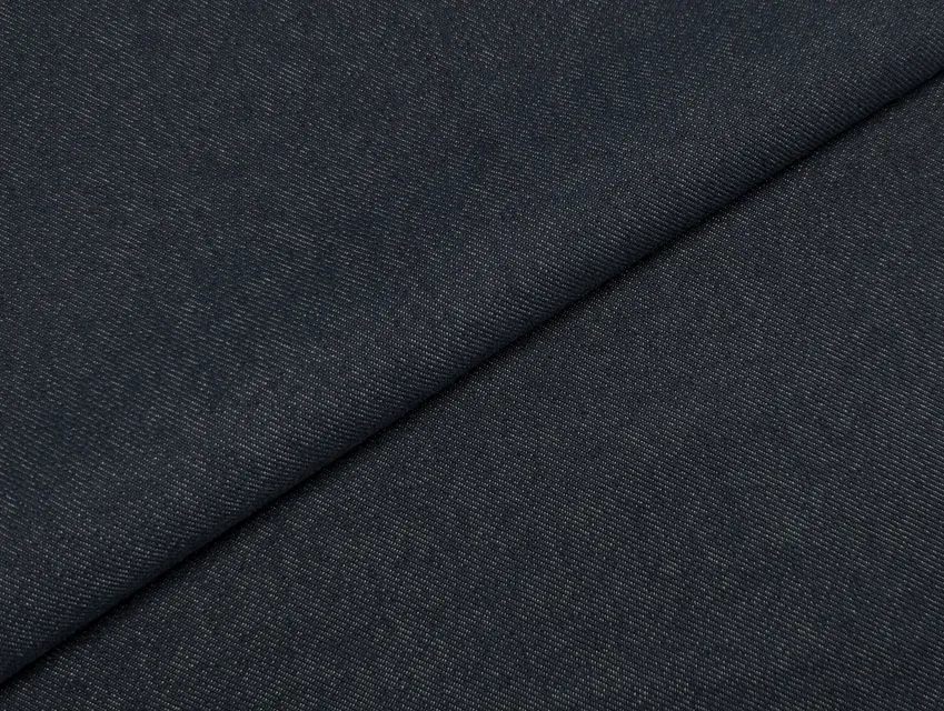 Джинс щільний, глибокий темно-синій - фото 1 - інтернет-магазин tkani-atlas.com.ua