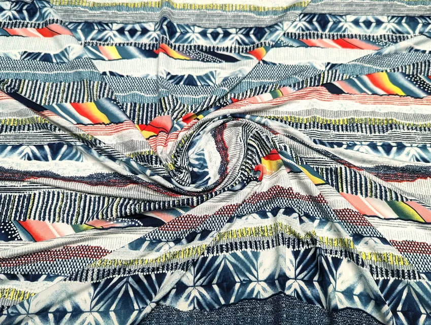 Масло лакр смугаста абстракція, червоний - фото 1 - інтернет-магазин tkani-atlas.com.ua