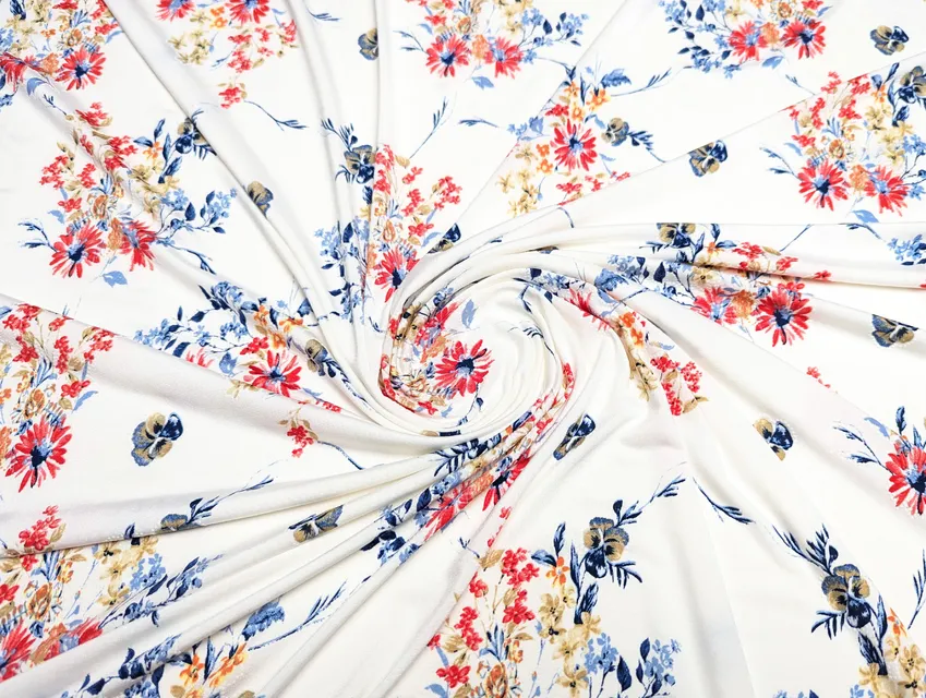 Масло лакр букетики, красные на молочном - фото 1 - интернет-магазин tkani-atlas.com.ua