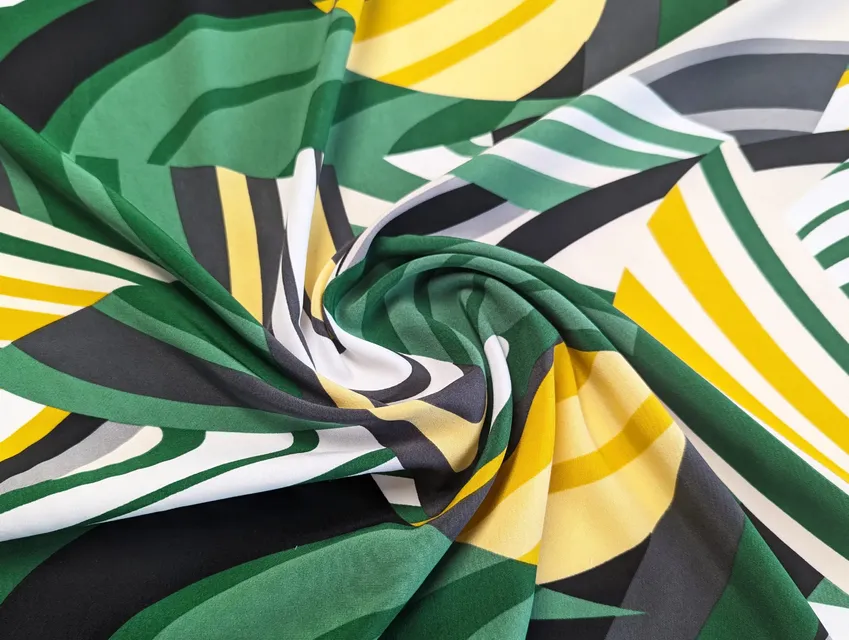 Софт принт велика абстракція, зелений - фото 1 - інтернет-магазин tkani-atlas.com.ua