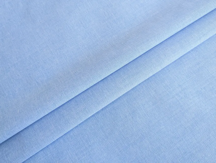 Поплін сорочковий меланжевий, небесно-блакитний - фото 1 - інтернет-магазин tkani-atlas.com.ua