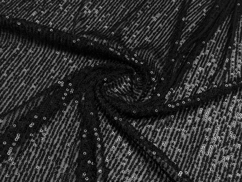 Пайетка Зара пайетки 3мм, черный - фото 1 - интернет-магазин tkani-atlas.com.ua