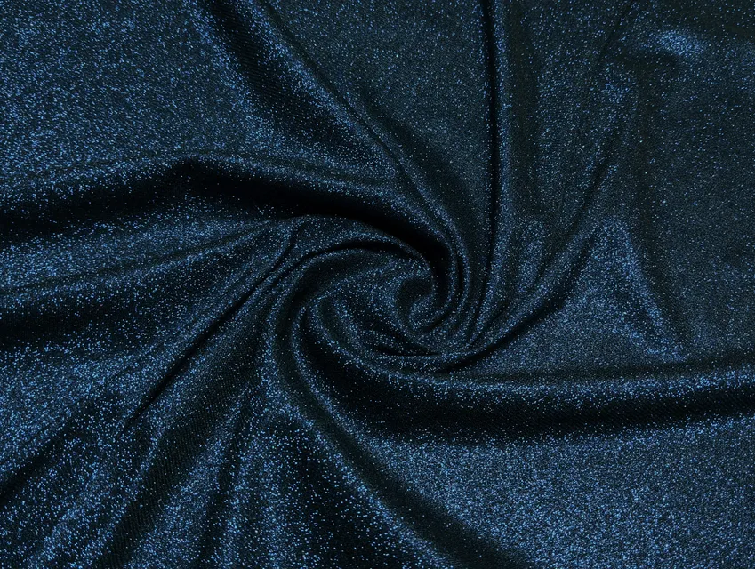Трикотаж диско мерцание, темно-синий - фото 1 - интернет-магазин tkani-atlas.com.ua