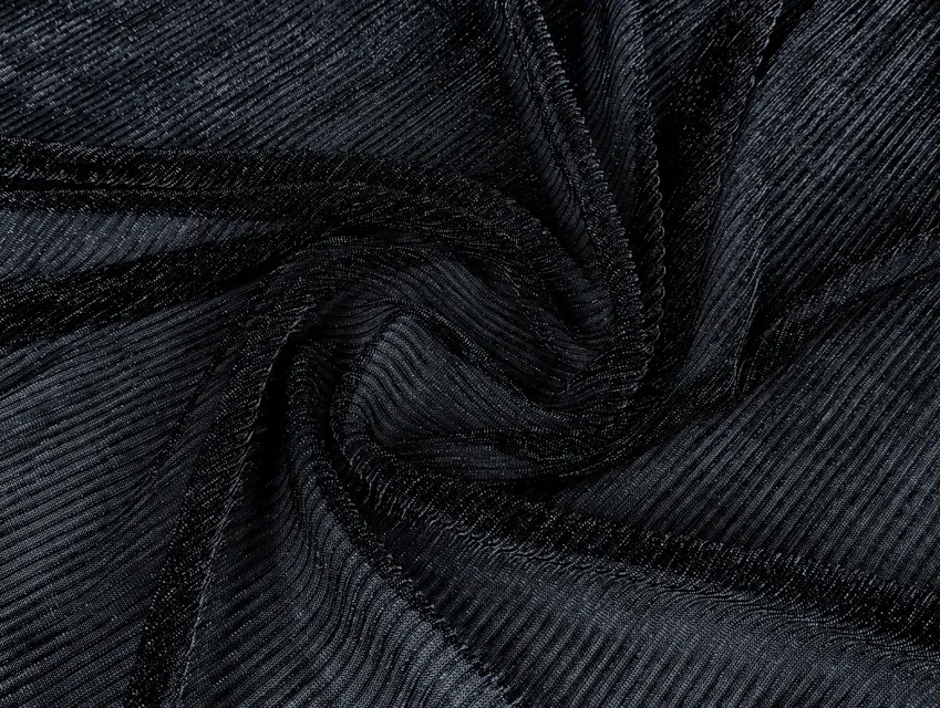 Сетка гофре с люрексом, глубокий темно-синий - фото 1 - интернет-магазин tkani-atlas.com.ua