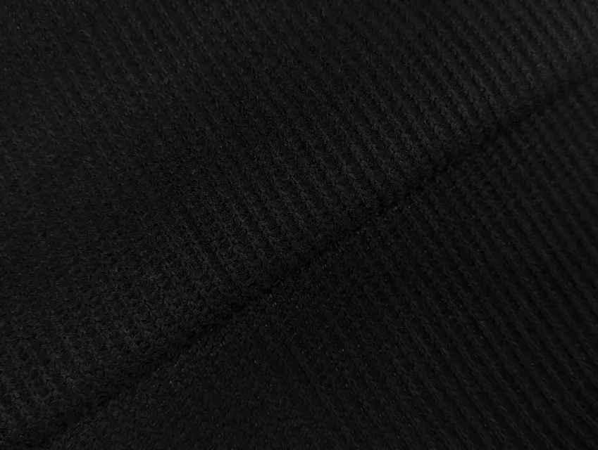 Трикотаж з рельєфною в'язкою, чорний - фото 1 - інтернет-магазин tkani-atlas.com.ua