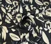 Армані Париж квітковий сад, кремовий з чорним - фото 1 - інтернет-магазин tkani-atlas.com.ua