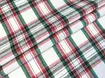 Котон сорочковий клітинка 85 мм, червоний на молочному - інтернет-магазин tkani-atlas.com.ua