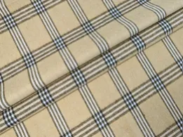 Котон сорочковий клітина 75 мм, чорний на бежевому - інтернет-магазин tkani-atlas.com.ua