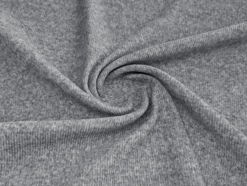 Ангора рубчик меланж, серый - фото 1 - интернет-магазин tkani-atlas.com.ua
