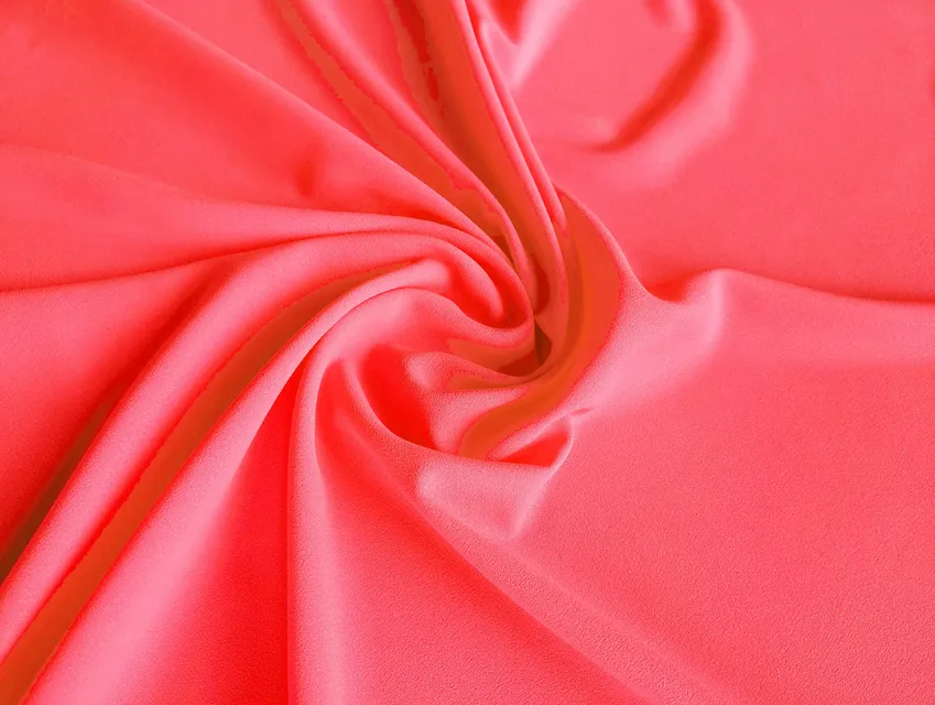 Стрейч шифон, розовый неоновый - фото 1 - интернет-магазин tkani-atlas.com.ua