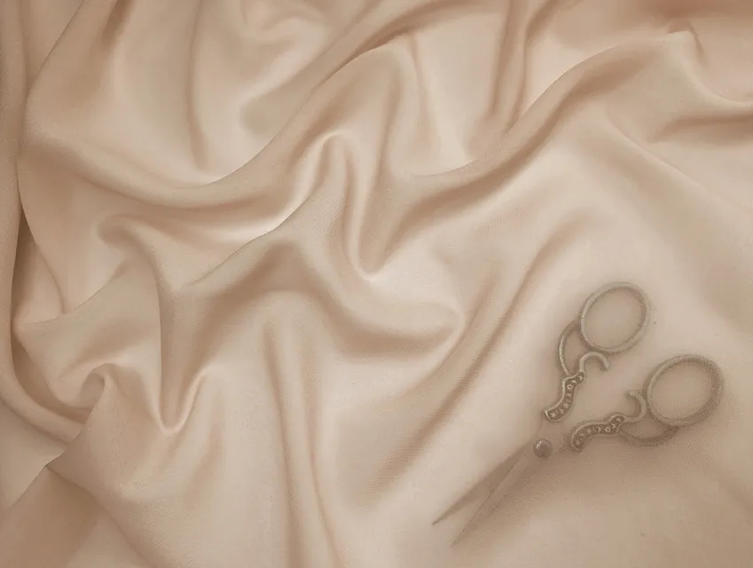 Шифон Вінді, бежевий - фото 1 - інтернет-магазин tkani-atlas.com.ua