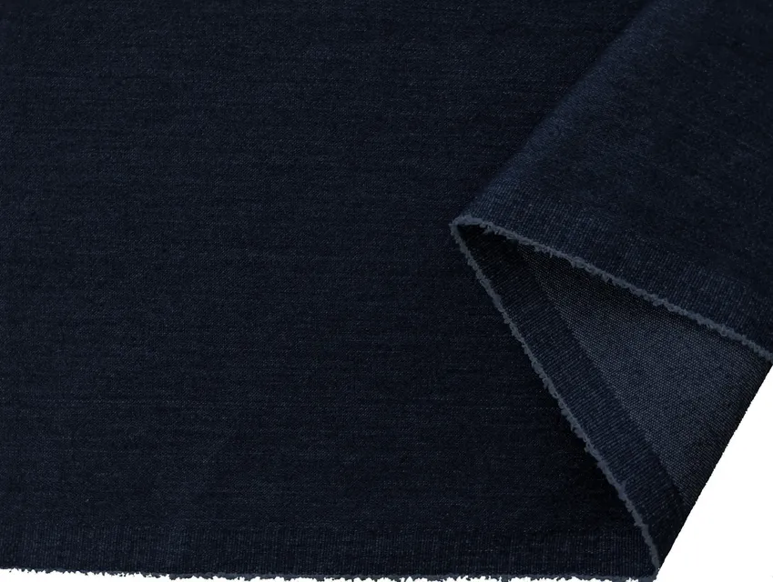 Джинс стрейч щільний, темно-синій - фото 1 - інтернет-магазин tkani-atlas.com.ua