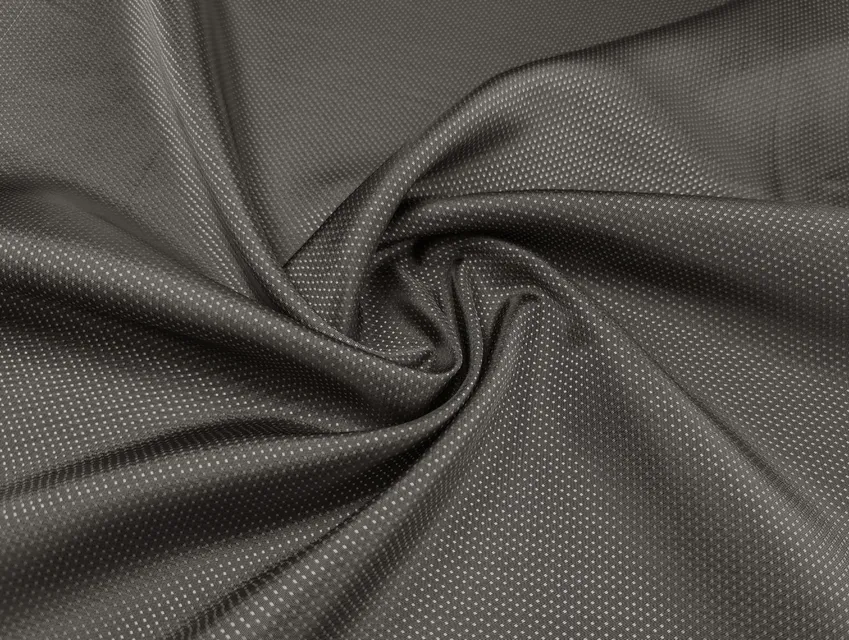 Вискозная подкладка точка, коричневый с темно-синим - фото 1 - интернет-магазин tkani-atlas.com.ua