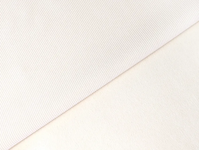 Трикотаж рубчик на хутрі, вершковий - фото 1 - інтернет-магазин tkani-atlas.com.ua