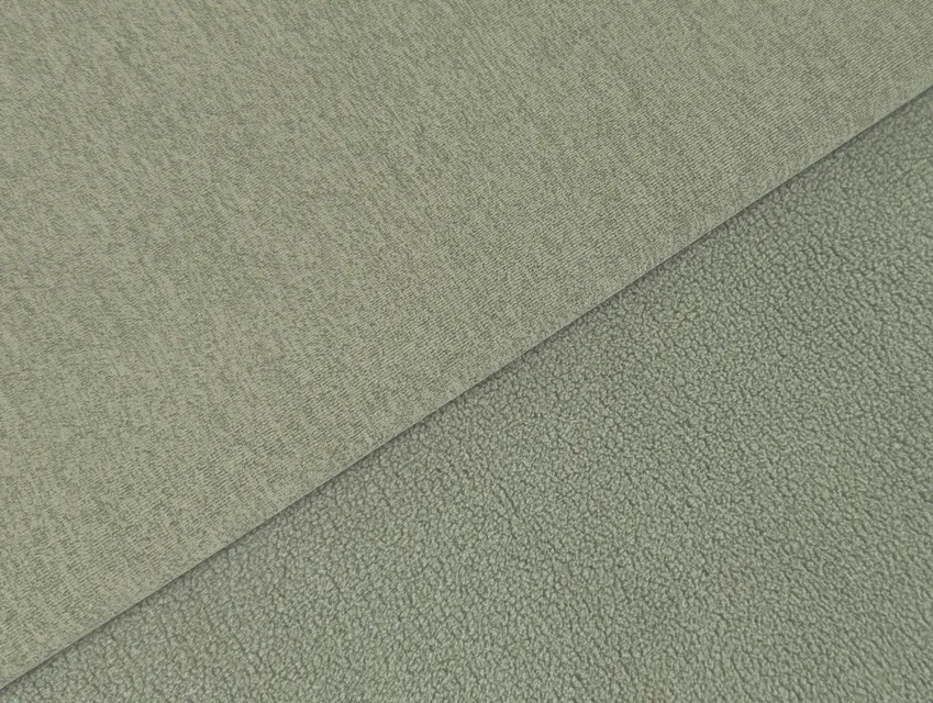 Трикотаж джерсі на хутрі, сіро-зелений - фото 1 - інтернет-магазин tkani-atlas.com.ua