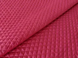 Плащівка стьобана ромби, малиновий (відріз 2 м) - інтернет-магазин tkani-atlas.com.ua