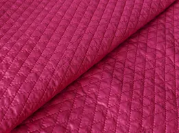 Плащівка стьобана ромби, рожевий (відріз 2 м) - інтернет-магазин tkani-atlas.com.ua