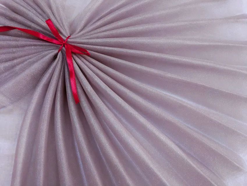 Фатин кристал, серо-лиловый - фото 1 - интернет-магазин tkani-atlas.com.ua