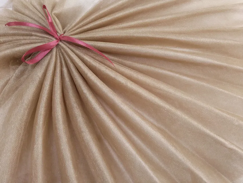 Фатин кристал, темно-бежевый - фото 1 - интернет-магазин tkani-atlas.com.ua