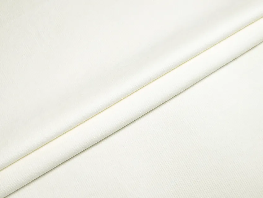 Трикотаж рубчик з віскозою, молочний - фото 1 - інтернет-магазин tkani-atlas.com.ua